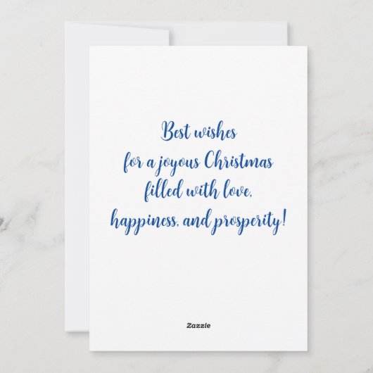 クリスマストナカイ絵を描アの手水色 シーズンカード (裏面)