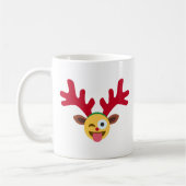 クリスマストナカイ絵文字 コーヒーマグカップ (左)