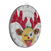 クリスマストナカイ絵文字 ダーツボード (正面左)