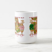 クリスマストナカイ背の高い白いマグカップ コーヒーマグカップ (中央)