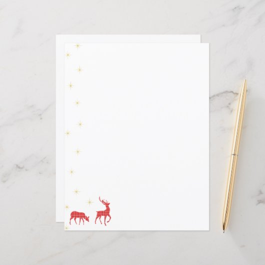 クリスマストナカイ赤い緑のトイル格子模様 (正面/裏面インサイチュ)