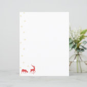 クリスマストナカイ赤い緑のトイル格子模様 (スタンド正面)