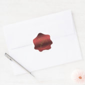 クリスマストナカイ赤ワックスシールルックステッカー ラウンドシール (封筒)