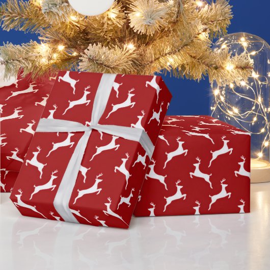 クリスマストナカイ赤 ラッピングペーパー (クリスマス)