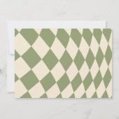 クリスマストナカイ2つの甘い誕生日の写真 招待状 (裏面)