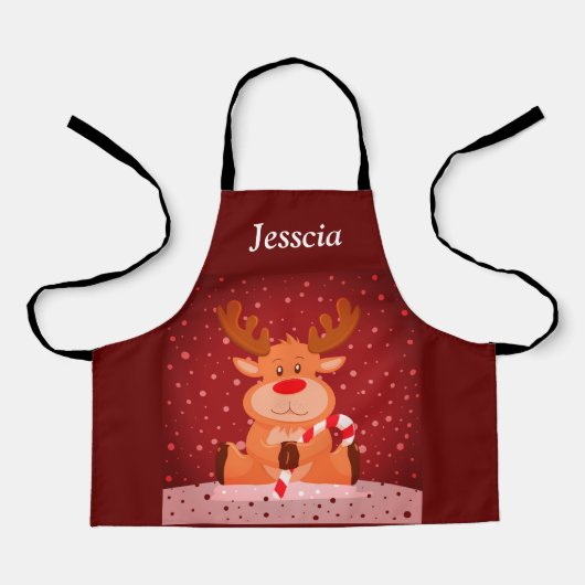 クリスマストナカイ エプロン (正面)