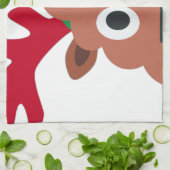 クリスマストナカイ キッチンタオル (折り畳み)