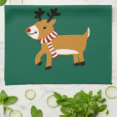 クリスマストナカイ キッチンタオル (折り畳み)