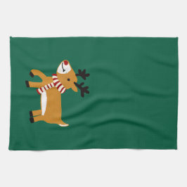 クリスマストナカイ キッチンタオル