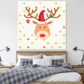 クリスマストナカイ キャンバスプリント (インサイチュ (寝室))