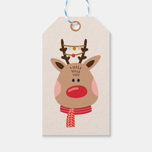 クリスマストナカイ ギフトタグ (正面)
