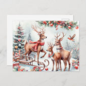 クリスマストナカイ シーズンポストカード (正面/裏面)