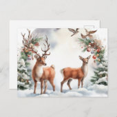 クリスマストナカイ シーズンポストカード (正面/裏面)