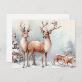 クリスマストナカイ シーズンポストカード (正面/裏面)