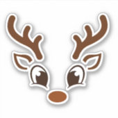 クリスマストナカイ シール (正面)