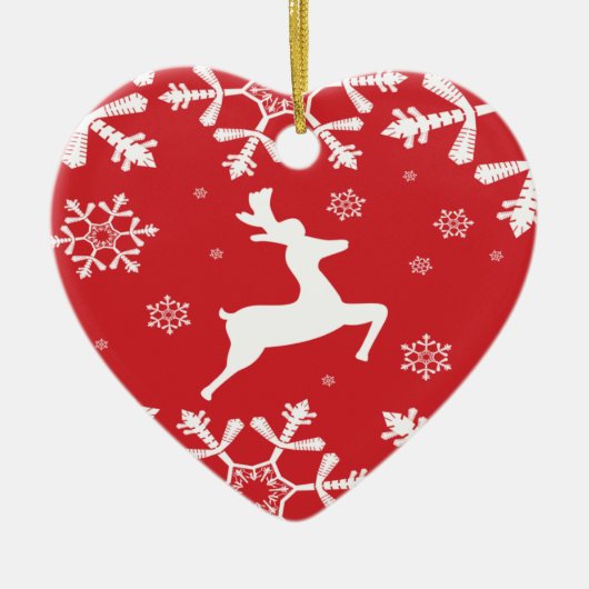 クリスマストナカイ セラミックオーナメント (正面)