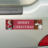 クリスマストナカイ バンパーステッカー (車上)