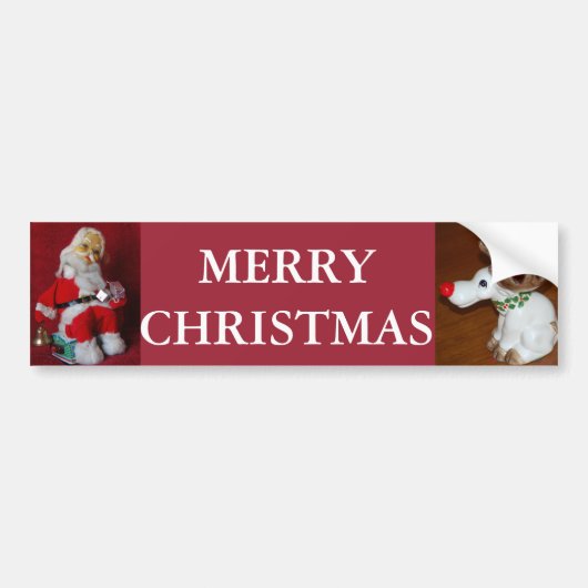 クリスマストナカイ バンパーステッカー (正面)