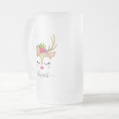 クリスマストナカイ フロストグラスビールジョッキ (正面左)