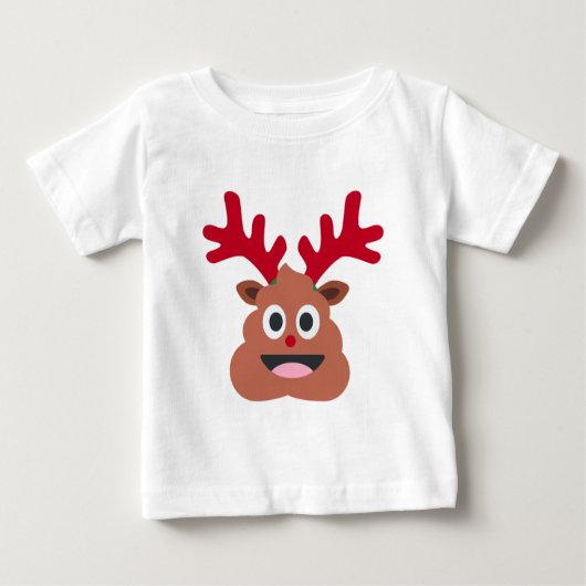 クリスマストナカイ ベビーTシャツ (正面)