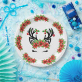 クリスマストナカイ ペーパープレート (パーティー)