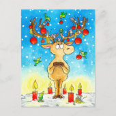 クリスマストナカイ ポストカード (正面)