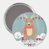 クリスマストナカイ マグネット (正面/裏面)