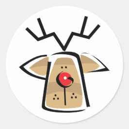 クリスマストナカイ ラウンドシール