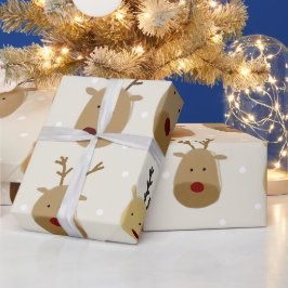 クリスマストナカイ ラッピングペーパー