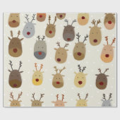 クリスマストナカイ ラッピングペーパー (フラット)