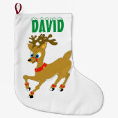クリスマストナカイ ラージクリスマスストッキング (正面)