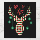 クリスマストナカイ ワインラベル (シングルラベル)