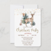 クリスマストナカイ，森のクリスマスパーティー 招待状 (正面)