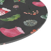 クリスマストナカイ：水の色シームレスなパターン カッティングボード (角)