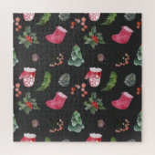 クリスマストナカイ:水の色シームレスなパターン ジグソーパズル (縦)