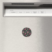 クリスマストナカイ：水の色シームレスなパターン マグネット (インサイチュ (食洗機))
