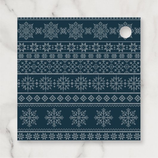 クリスマストナカイ〔雄ジカの〕枝角の大晦日の鹿 フェイバータグ (裏面)