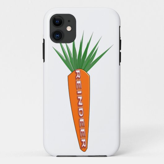 クリスマストナカイiPhoneケース用のニンジン Case-Mate iPhoneケース (裏面)