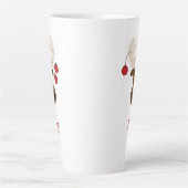 クリスマストナデアディアパーソナライズされた17oz カフェラテマグ (正面)