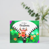 クリスマストナディアおもしろいホリデーパーソナル ポストカード (スタンド正面)