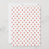 クリスマストナディアオンダーフルファースト誕生日 招待状 (裏面)