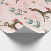 クリスマストナディアクリスマスホリデーパターン ラッピングペーパー (角)