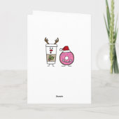 クリスマストナディアコーヒーとサンタドーナツ シーズンカード (裏面)