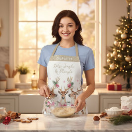 クリスマストナディアジングルパーソナライズされたング エプロン