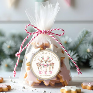 クリスマストナディアジングルパーソナライズされたング ラウンドシール