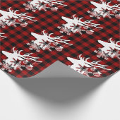 クリスマストナディアスノーフレークオーナメントホリデー ラッピングペーパー (角)