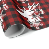 クリスマストナディアスノーフレークオーナメントホリデー ラッピングペーパー (ロールコーナー)