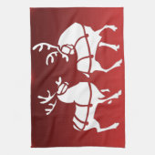 クリスマストナディアタオルカスタムホリデーティータオル キッチンタオル (縦)