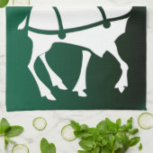 クリスマストナディアタオルカスタムホリデーティータオル キッチンタオル (折り畳み)