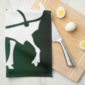 クリスマストナディアタオルカスタムホリデーティータオル キッチンタオル (四つ折り)